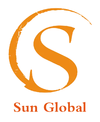 A logo of the sun global company.